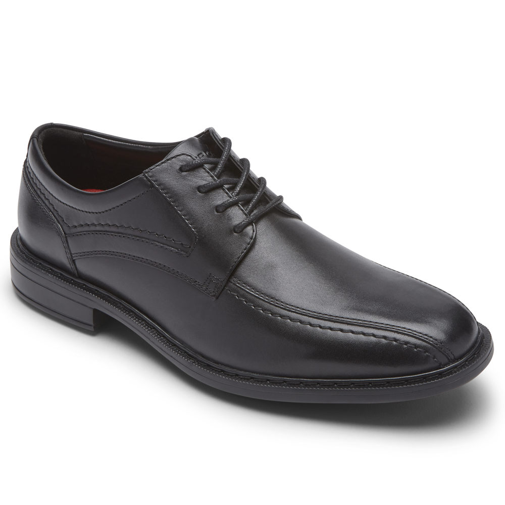 Rockport Mens Oxfords Black - Parsons Bike Toe - UK 456-PJVTDZ